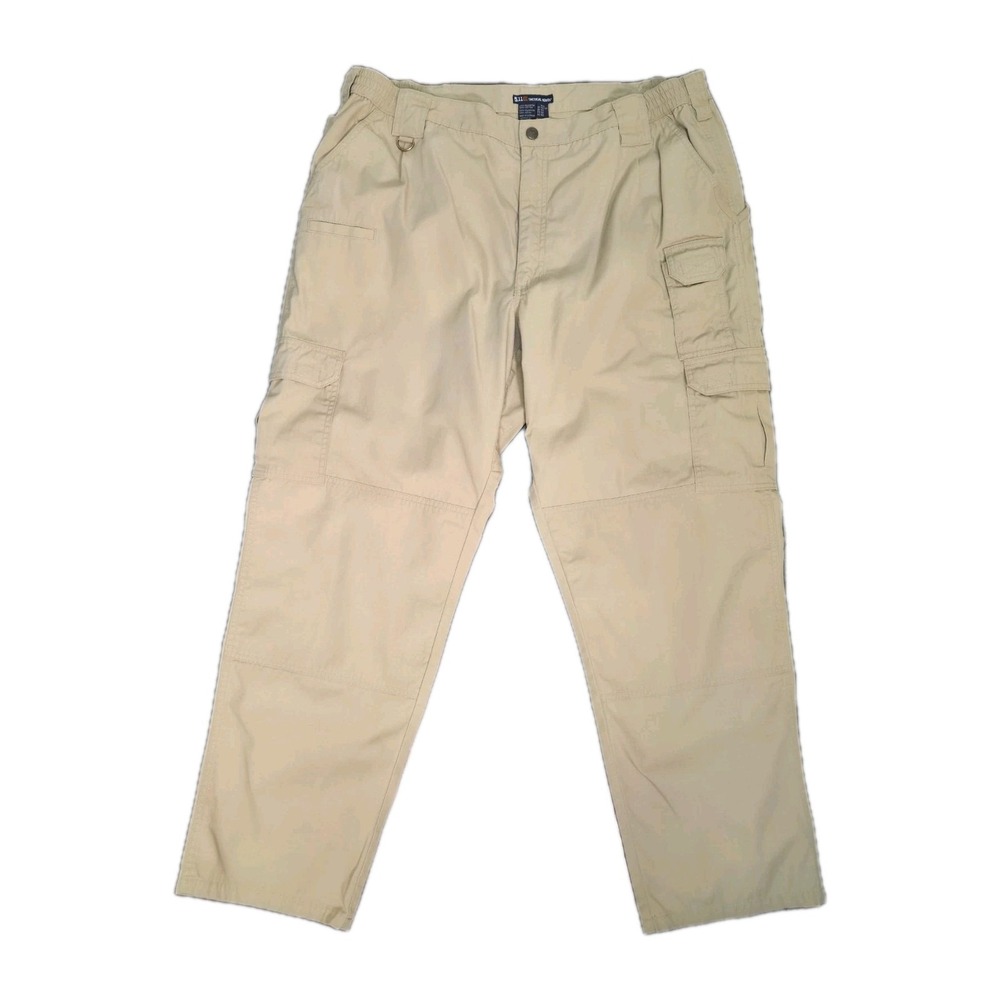 5.11 511 Tactical Series Mens Cargo Pants 42x32 Rip Stop Khaki Utility Work